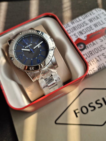 Fossil Black/Steel Bq1020 Stainless Steel